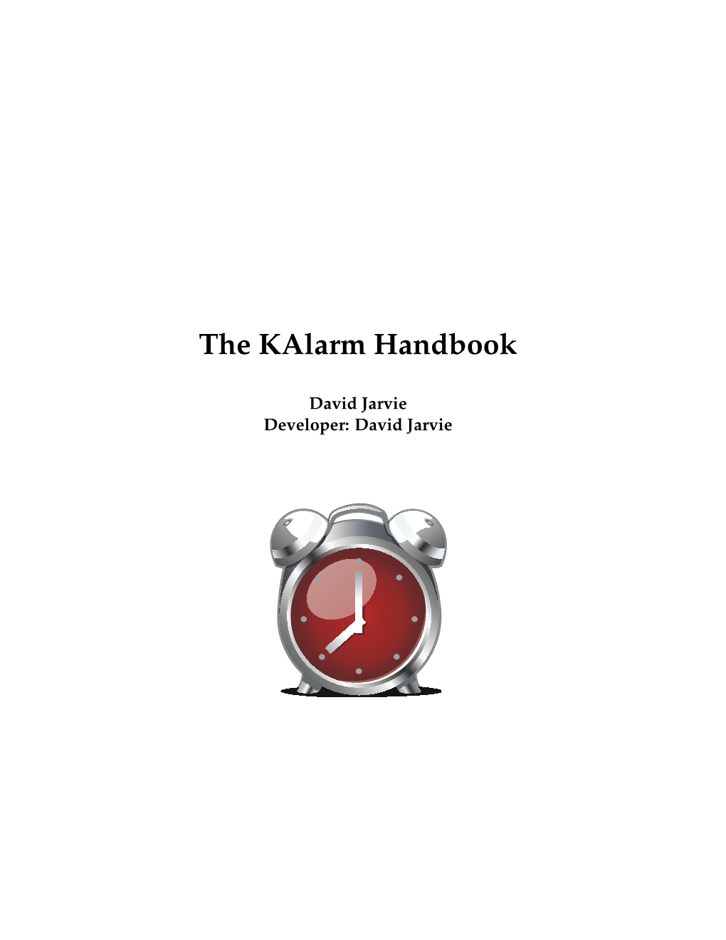 The Kalarm Handbook