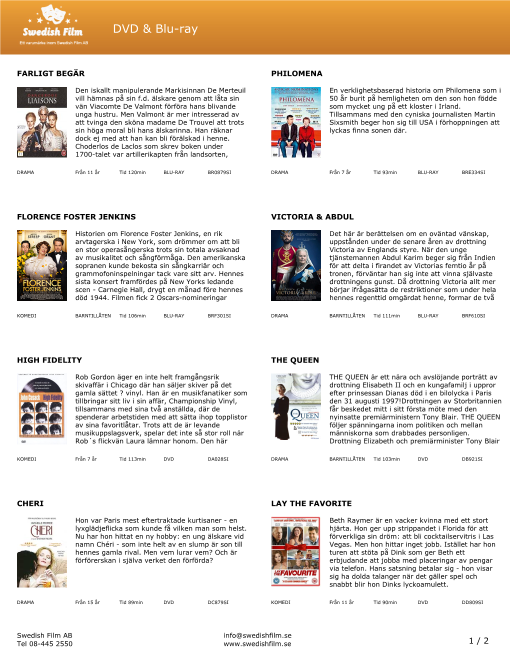 Swedish Film Search