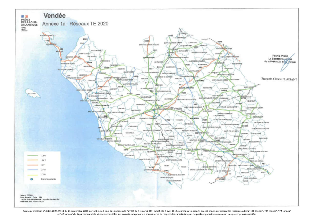 Arrêté Préfectoral N° Ddtm-2020-09-11 Du 23 Septembre