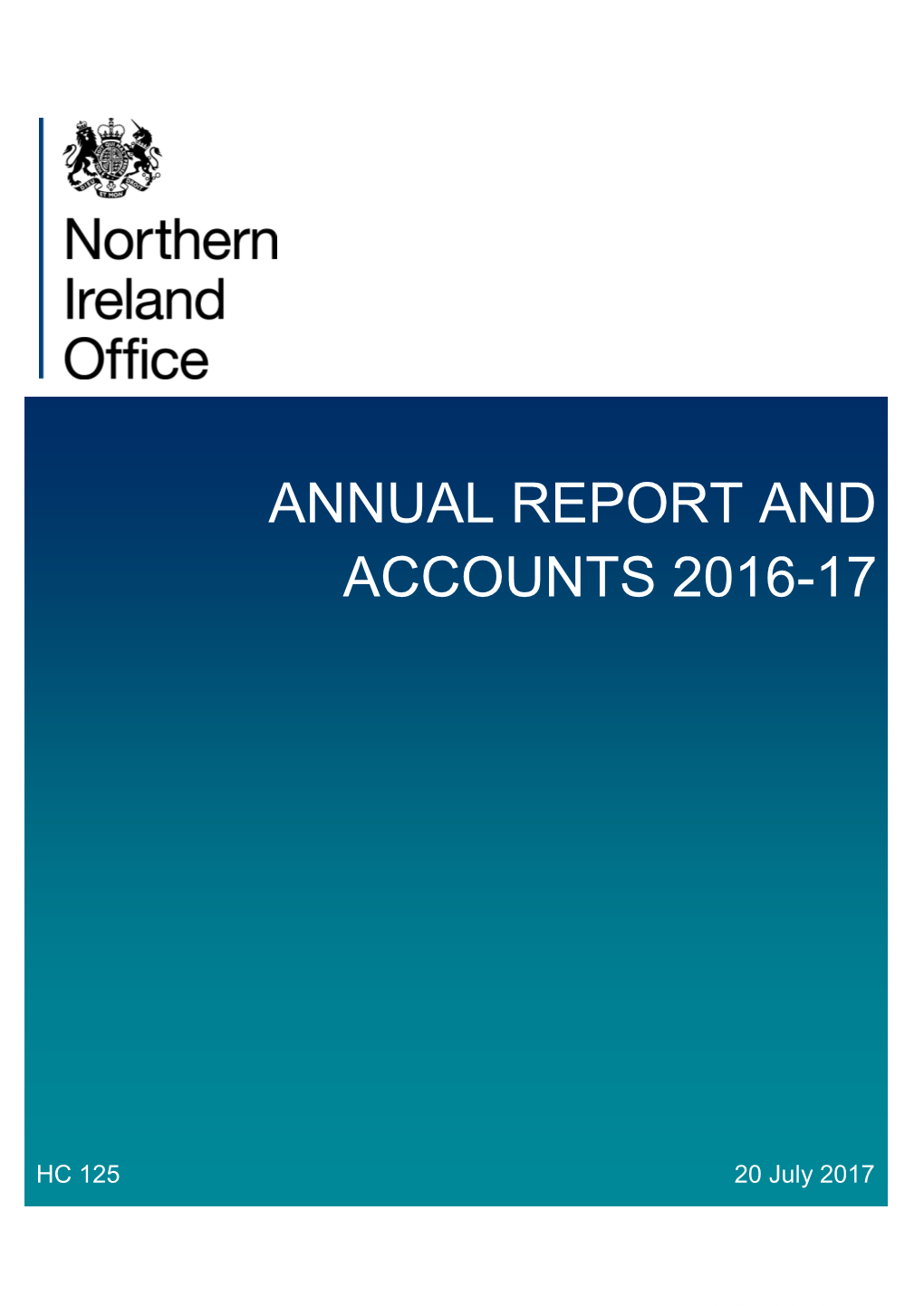 NIO Annual Report and Accounts 2016-17