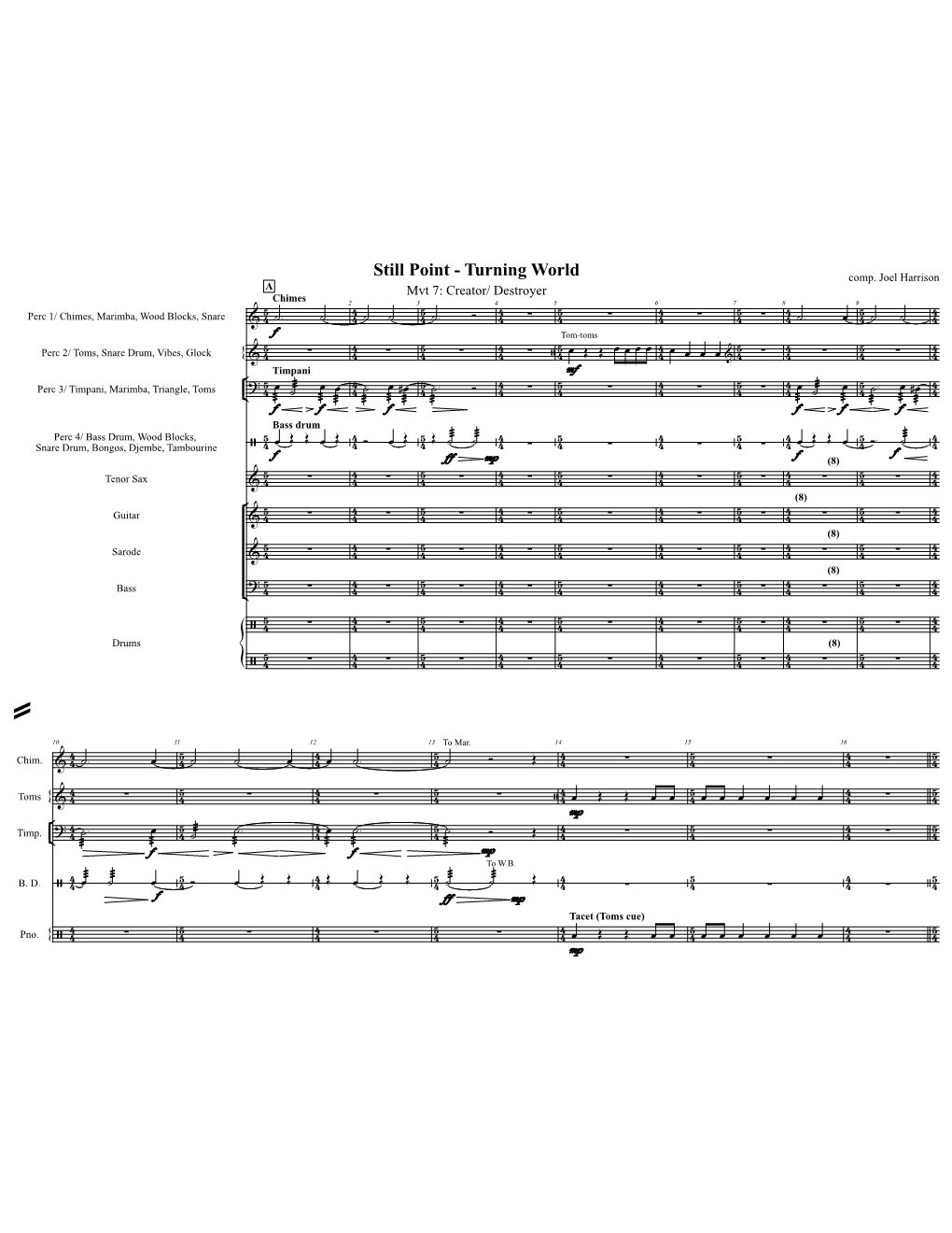 Still Point-Turning World Mvt 7 Score Printing