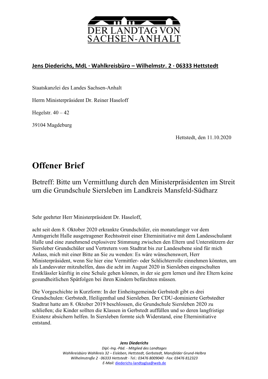 Offener Brief