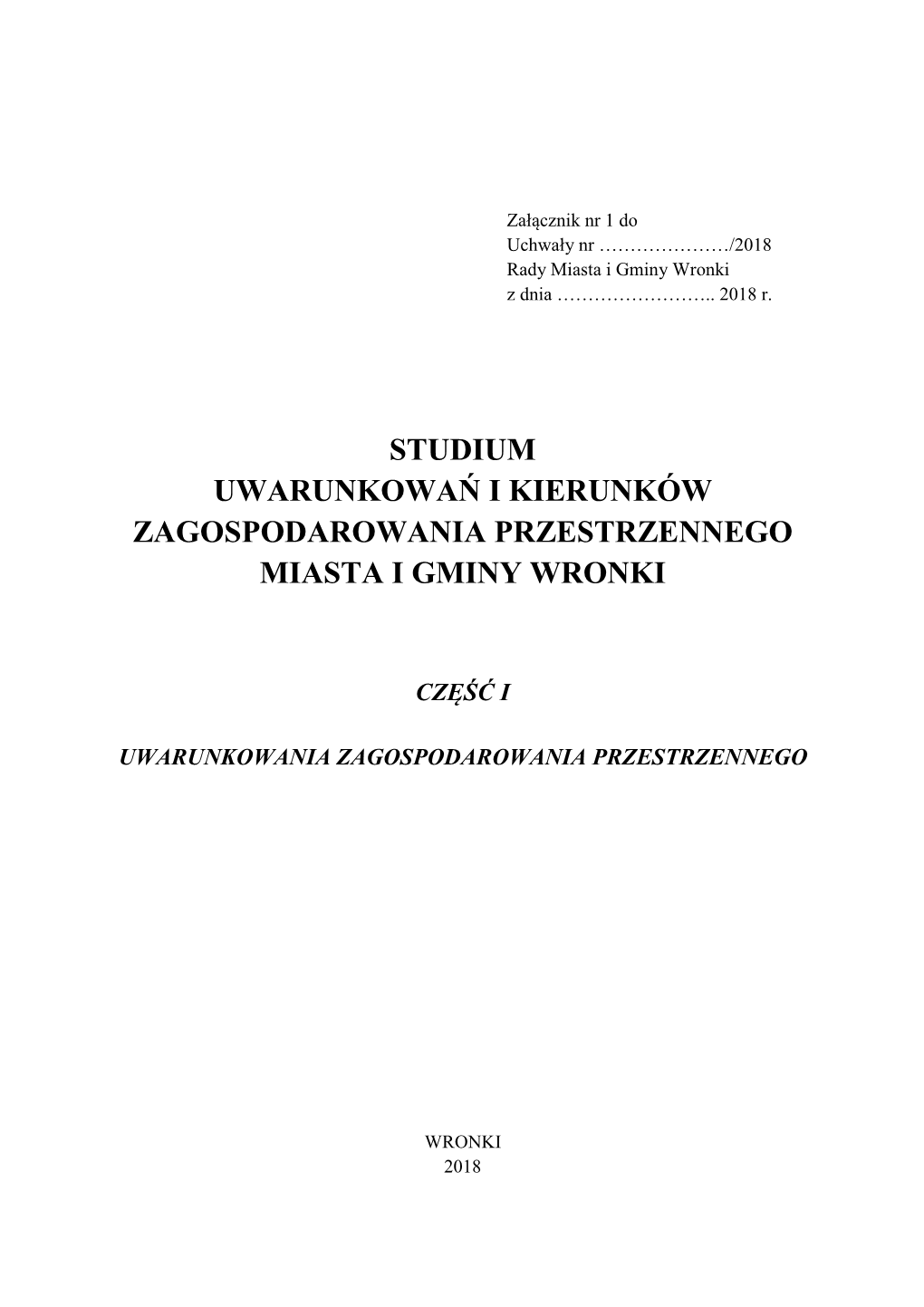 Studium Uwarunkowań I Kierunków Zagospodarowania Przestrzennego