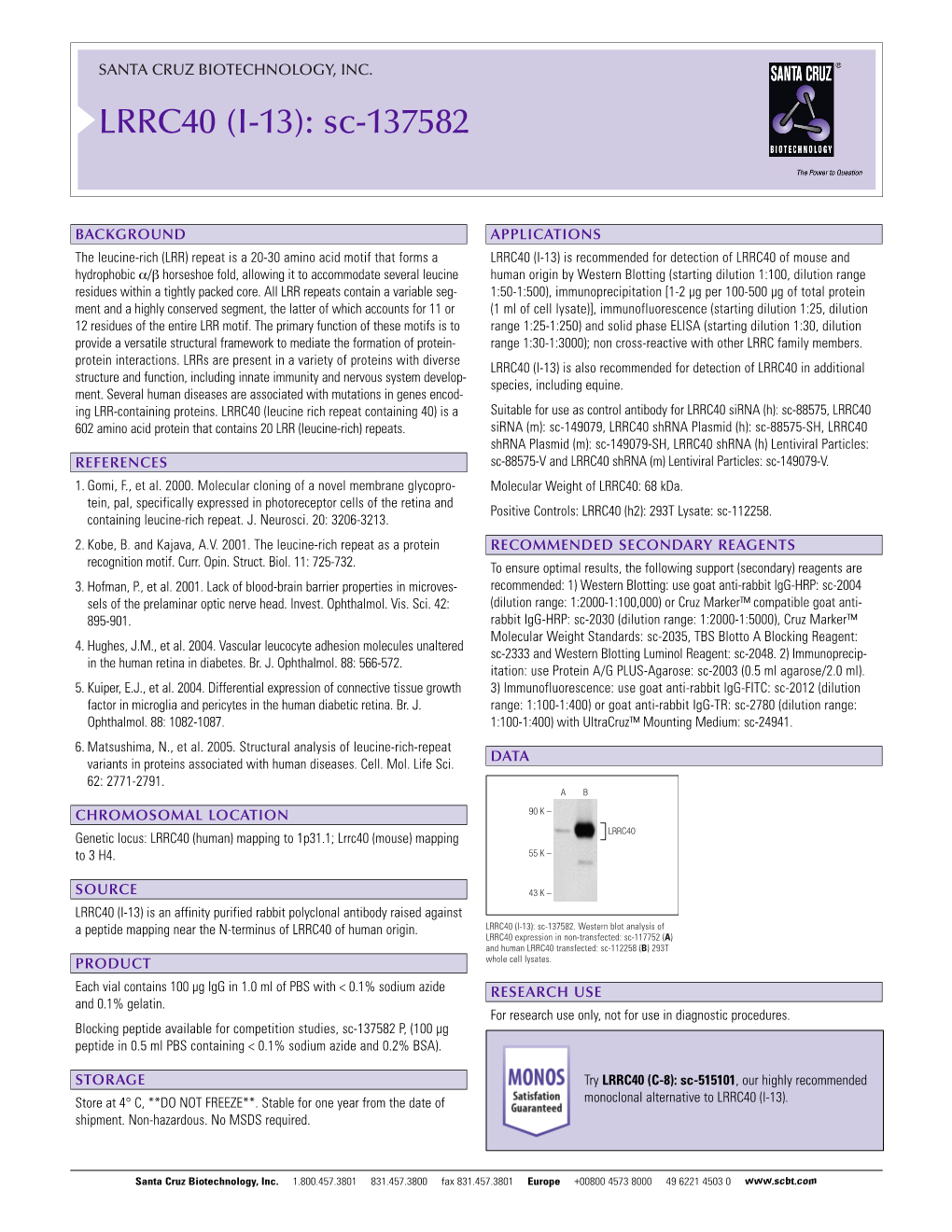 Datasheet Blank Template