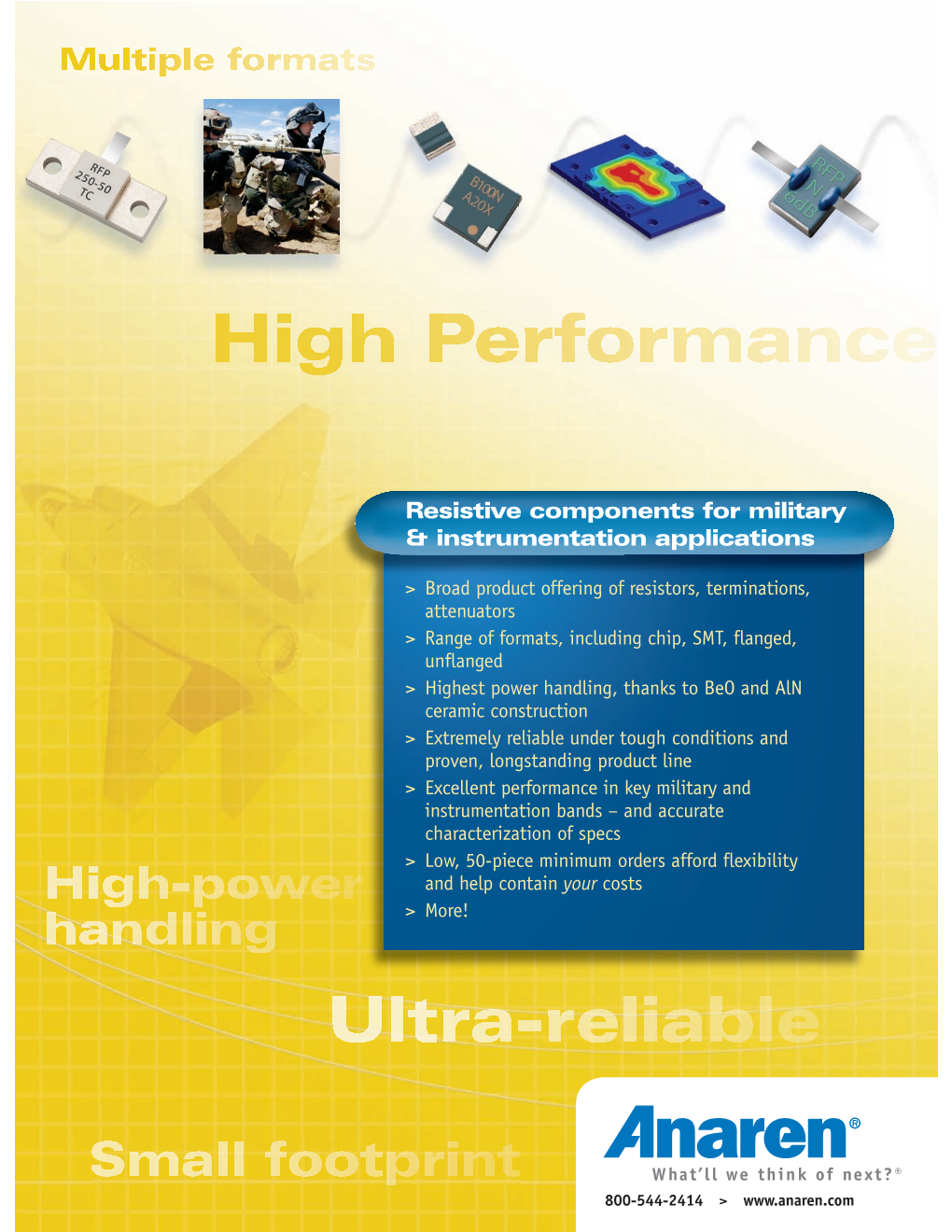 Resistive Components for Military & Instrumentation Applications