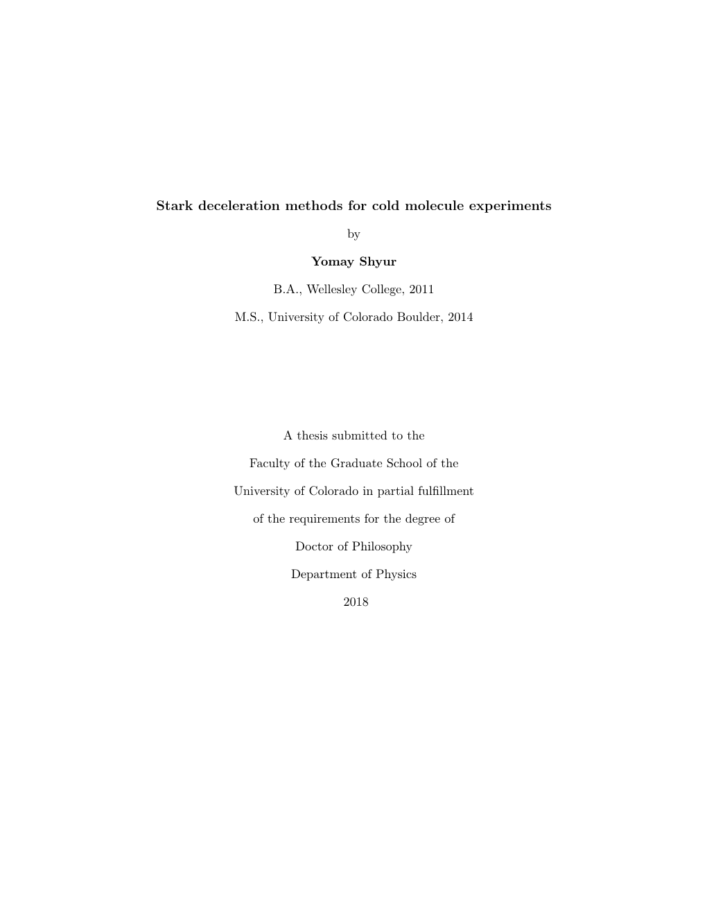 Stark Deceleration Methods for Cold Molecule Experiments