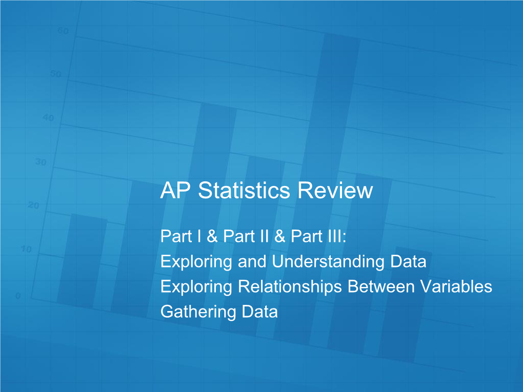 AP Statistics Review