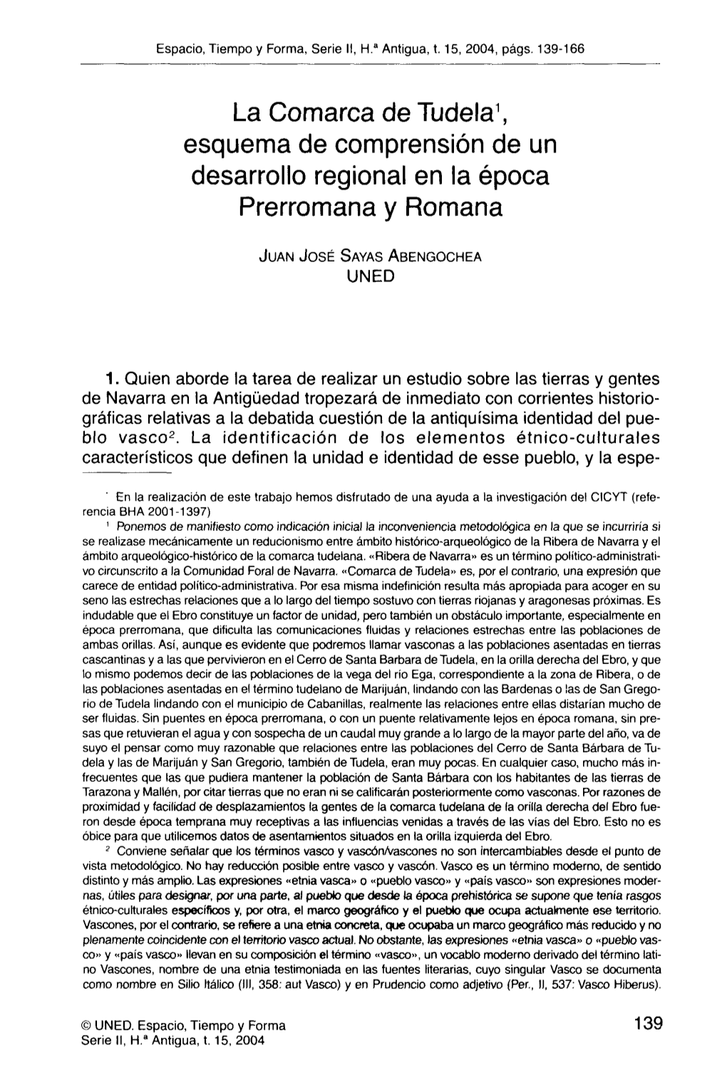 La Comarca De Tudela. Desarrollo Regional En La Época Prerromana Y