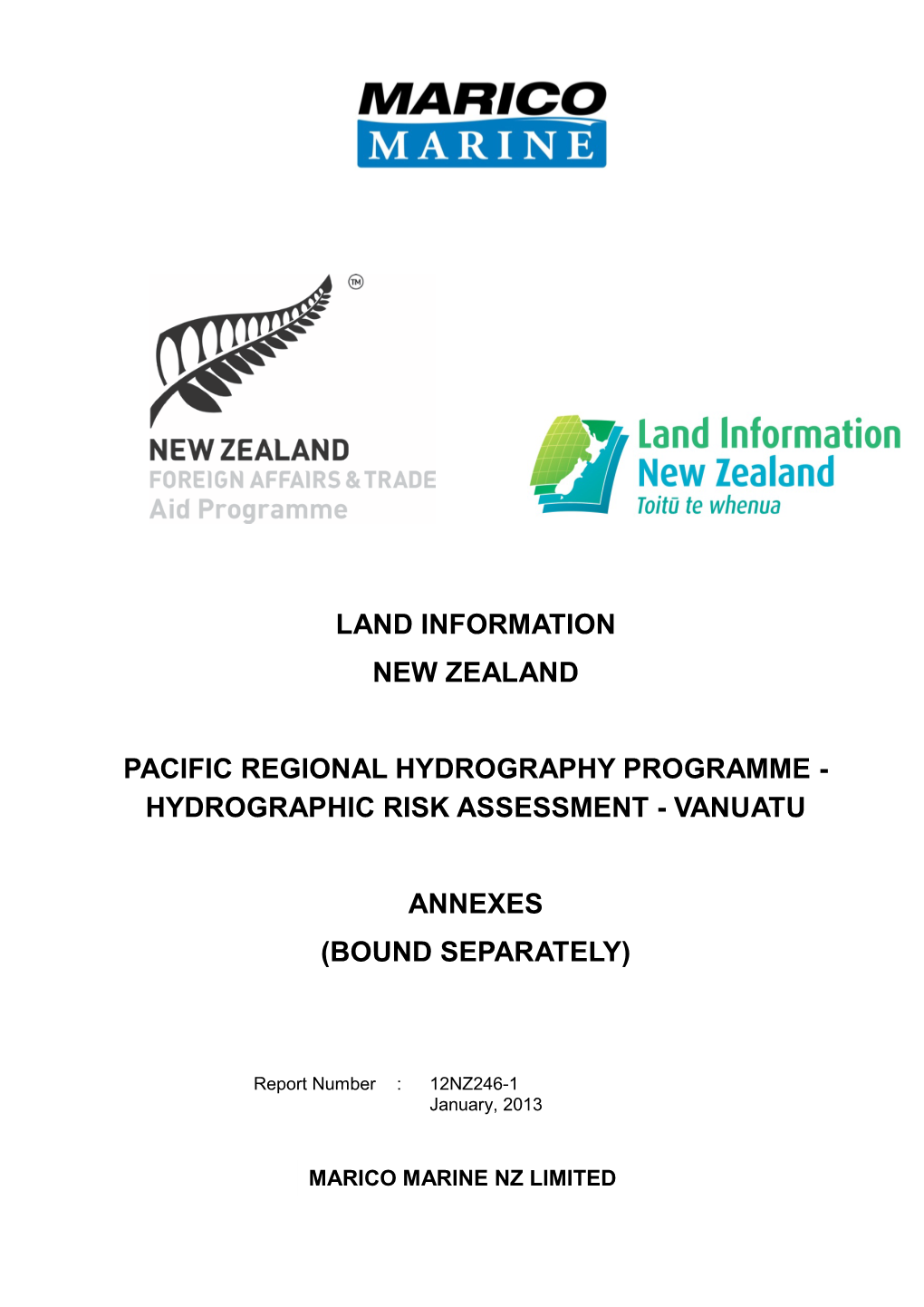 Hydrographic Risk Assessment - Vanuatu