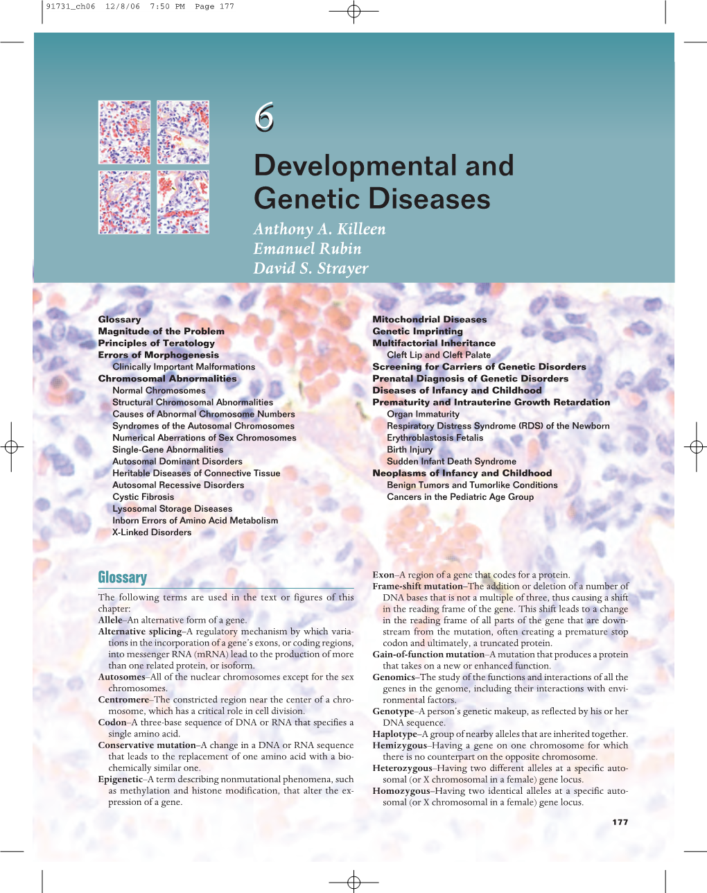 Developmental and Genetic Diseases Anthony A