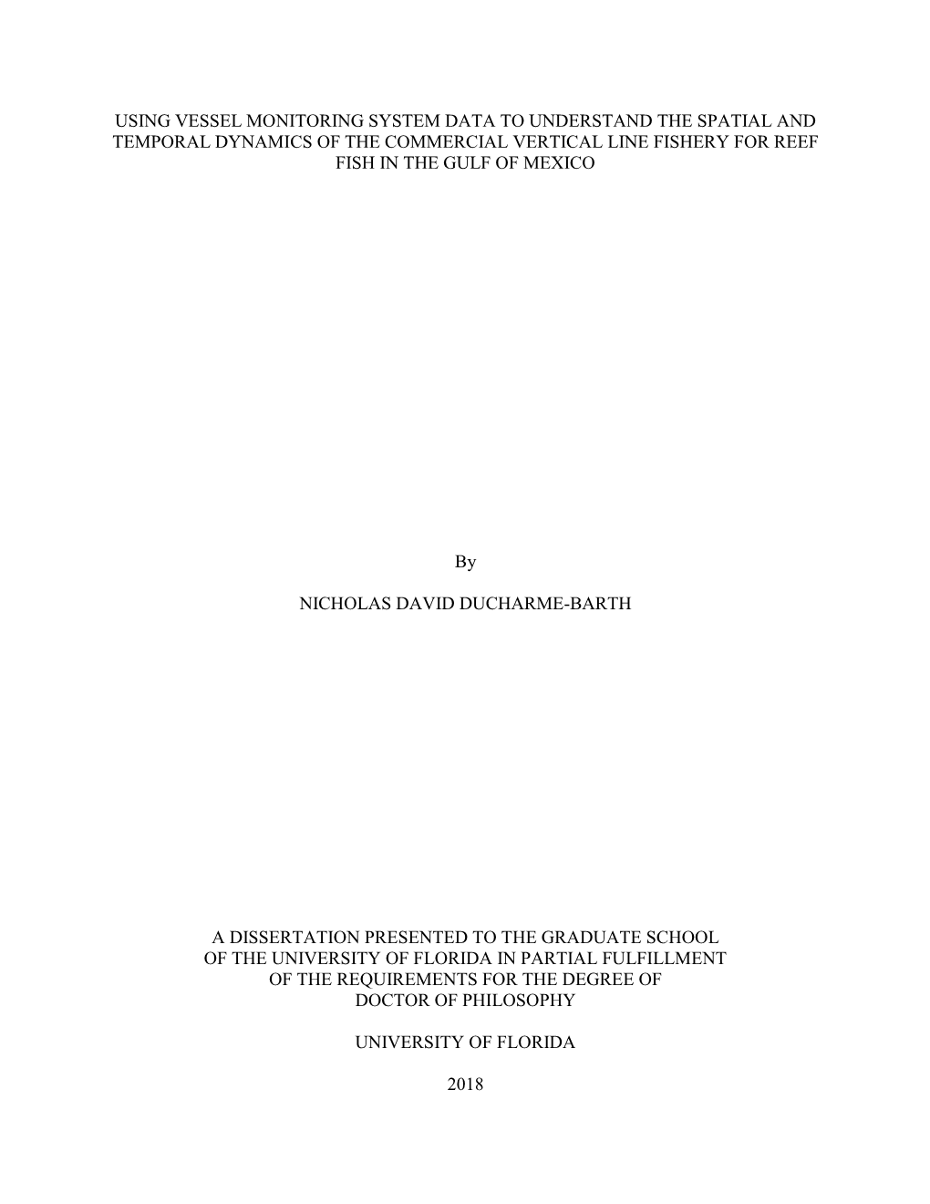 University of Florida Thesis Or Dissertation Formatting