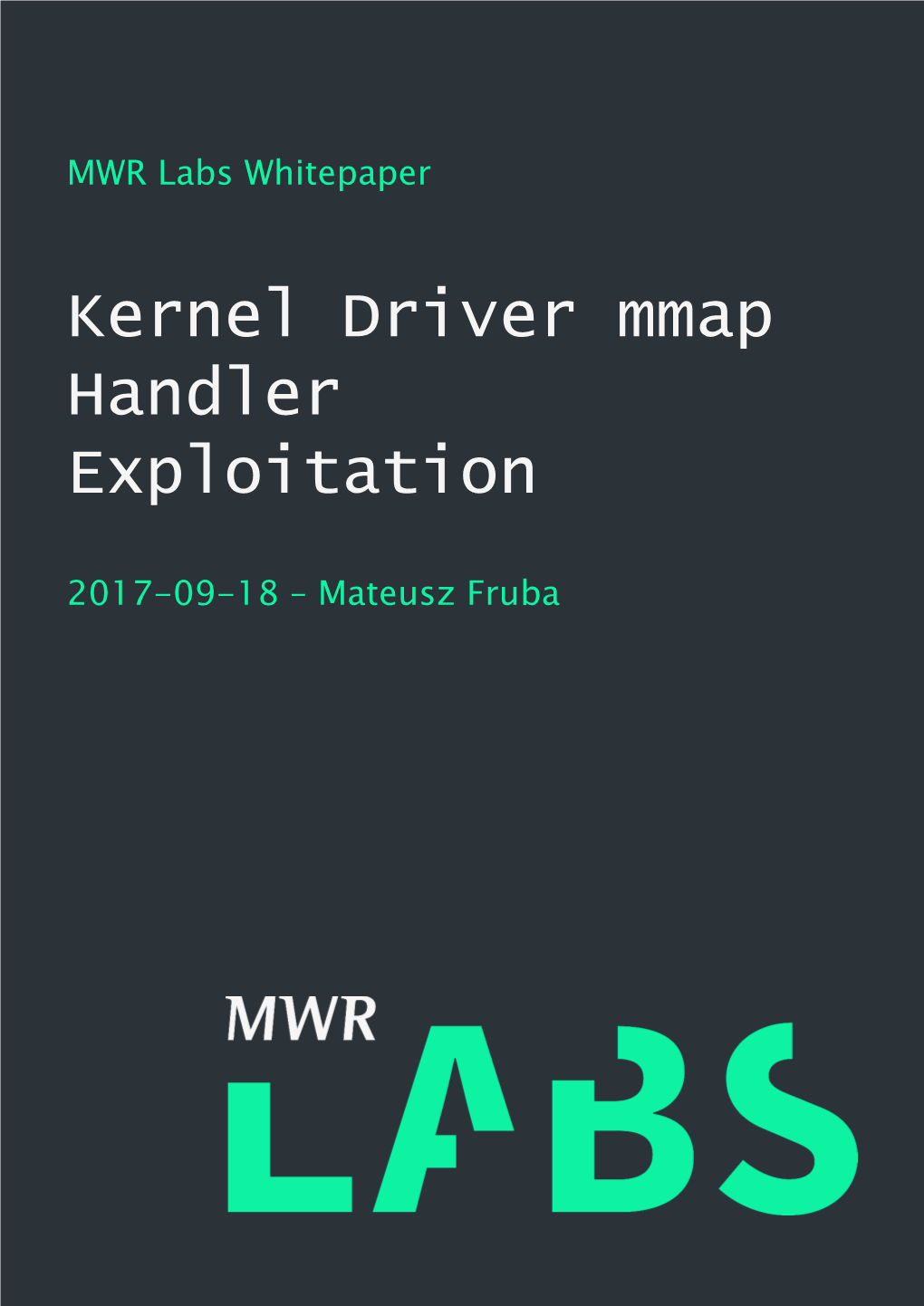 Kernel Driver Mmap Handler Exploitation