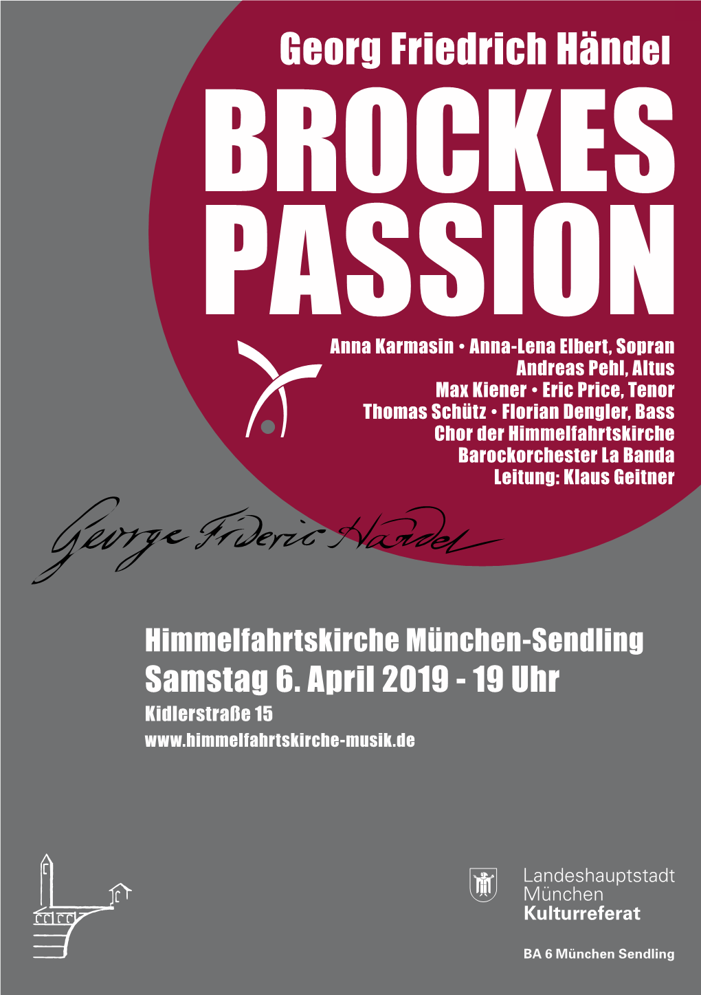 G.F. Händel: Brockes-Passion 2019