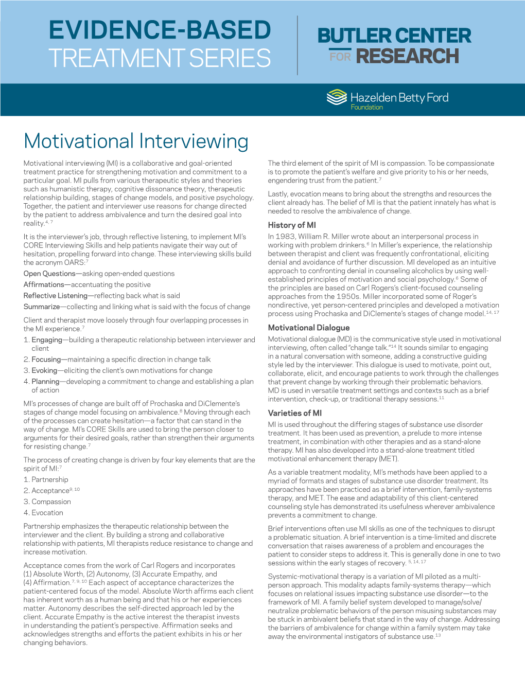 Motivational Interviewing