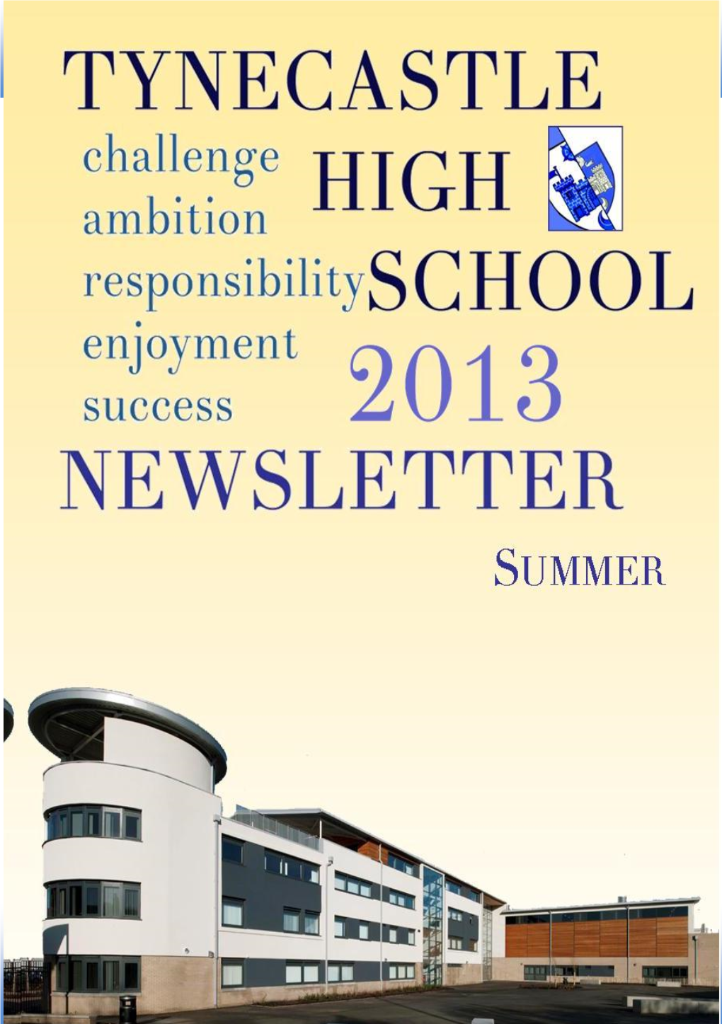 Tynecastle High School - Newsletter June 2013