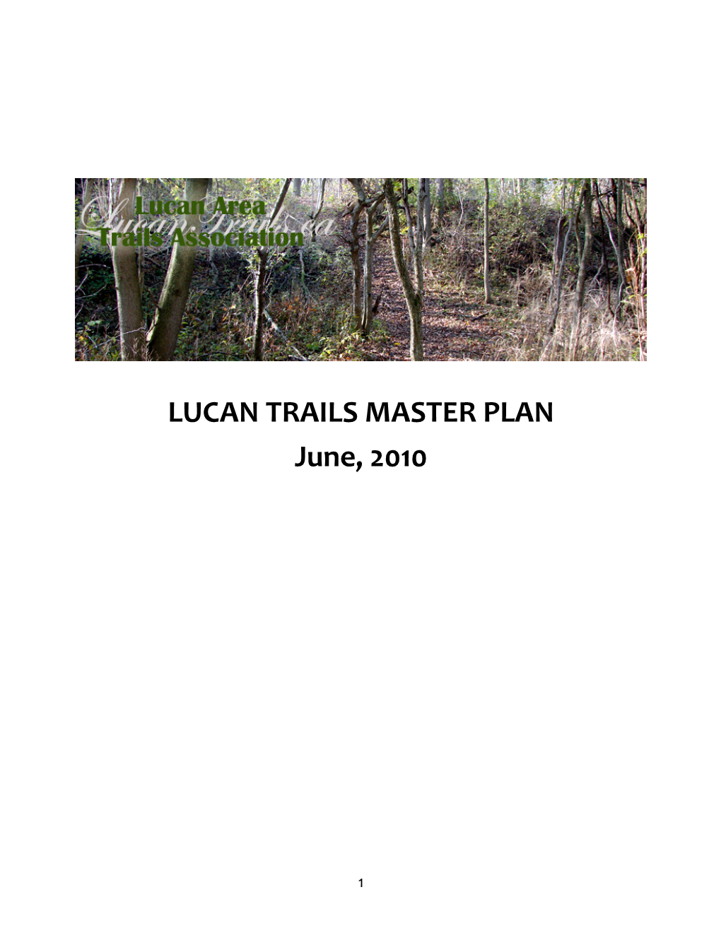 LUCAN TRAILS MASTER PLAN June, 2010