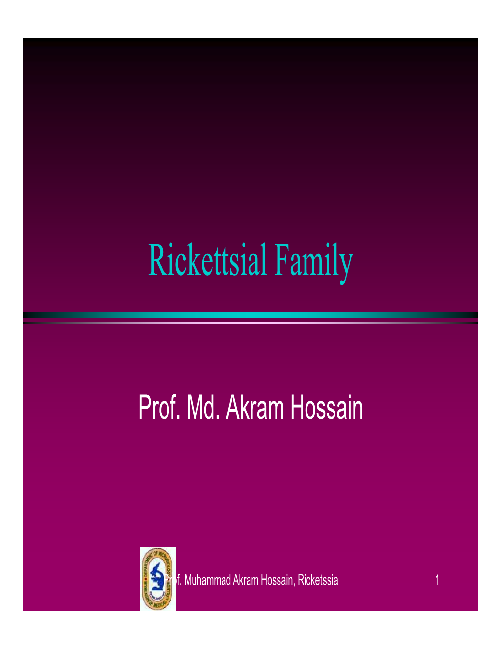 Rickettsial Family