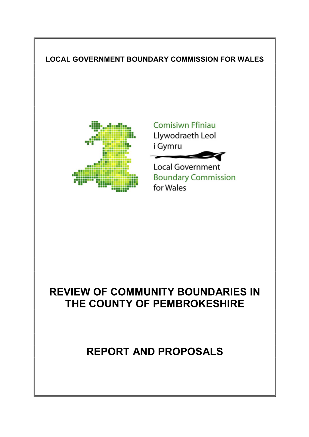 Local Government Boundary Commission for Wales