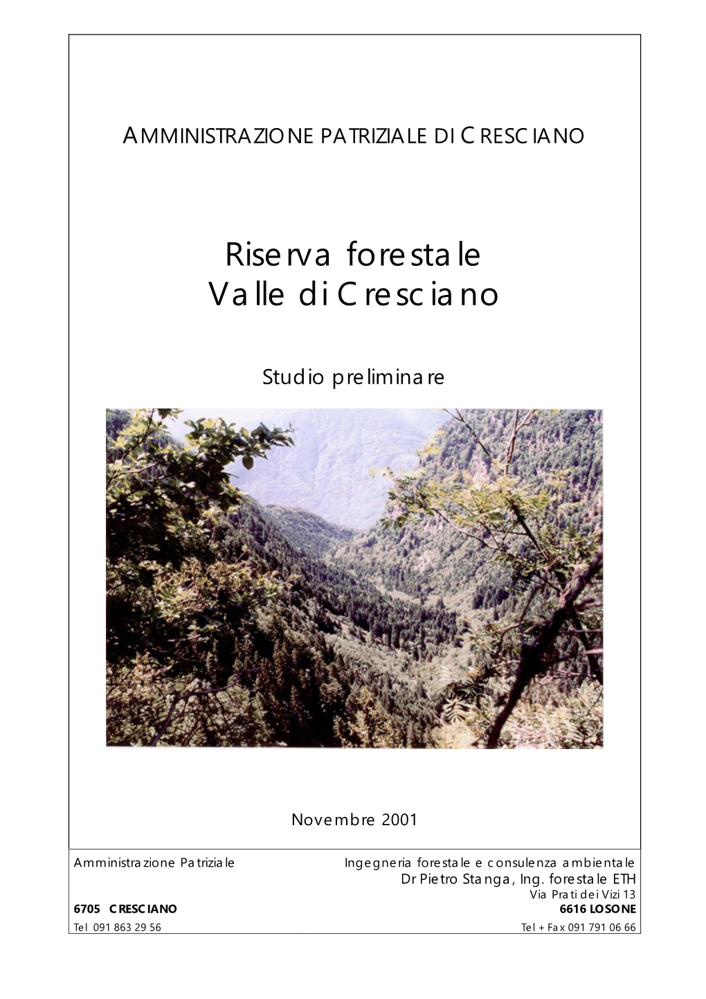 Riserva Forestale Valle Di Cresciano