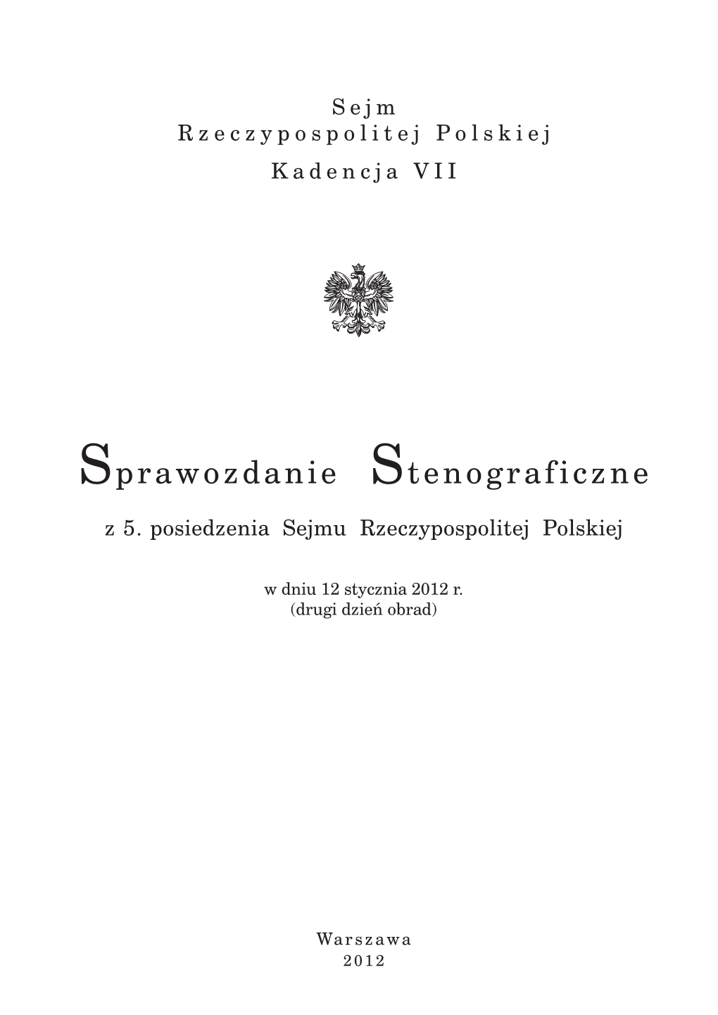 Sprawozdanie Stenograficzne Z 5