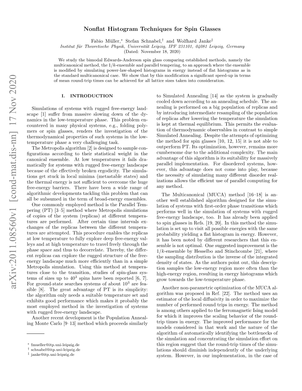 Arxiv:2011.08560V1