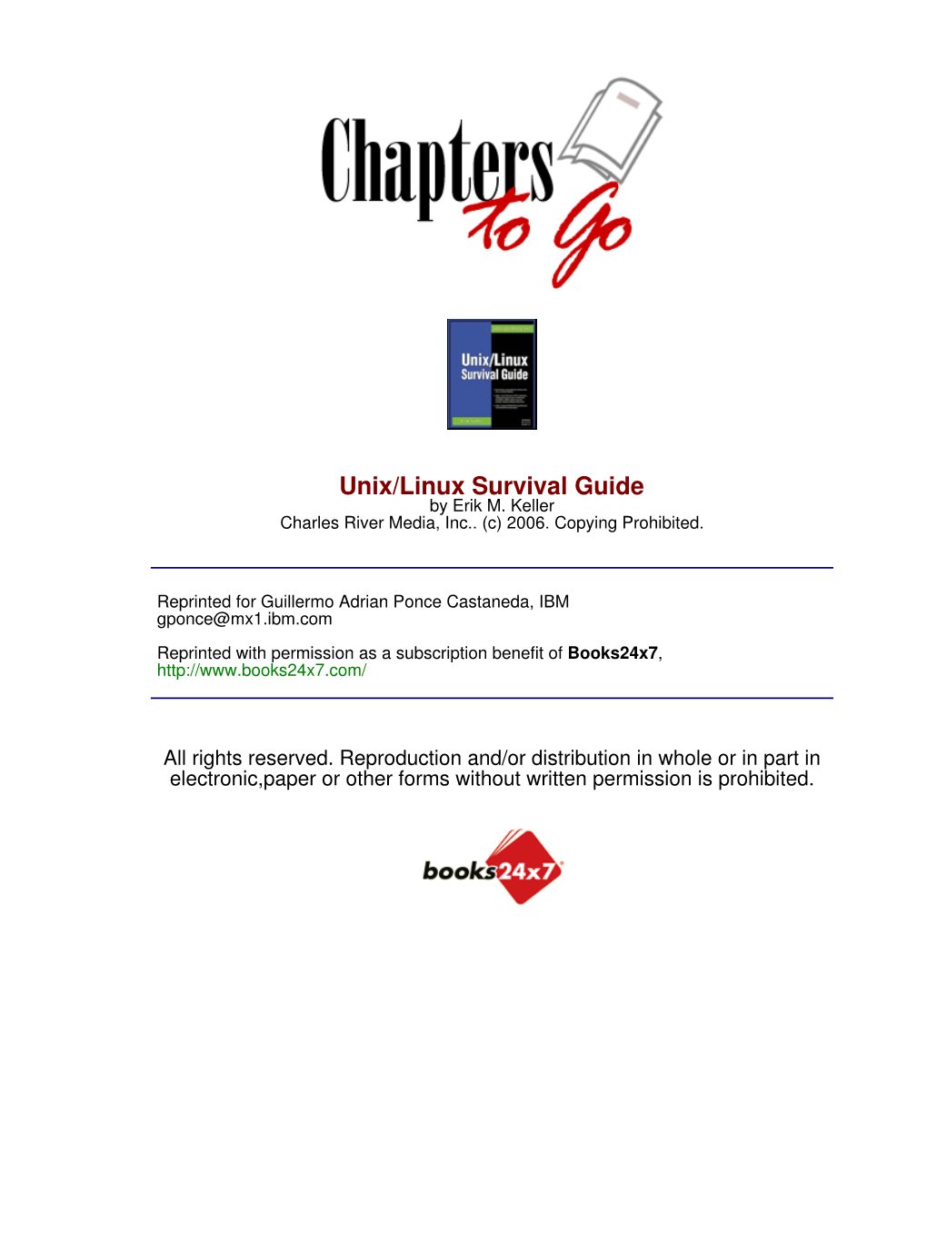 Unix/Linux Survival Guide by Erik M