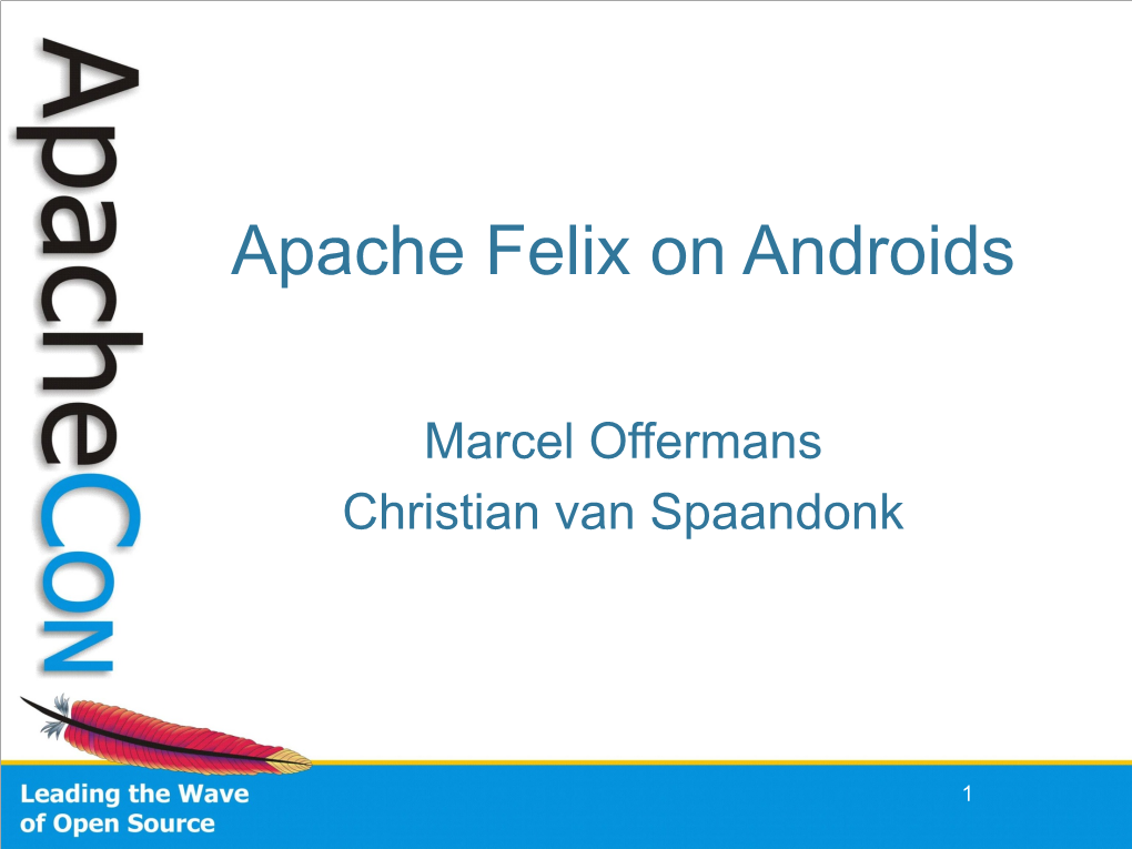 Apache Felix on Androids