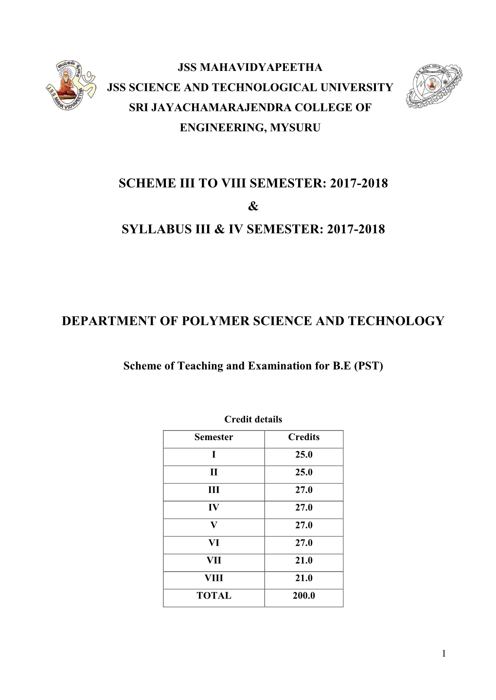 2017-2018 & Syllabus Iii & Iv Semester