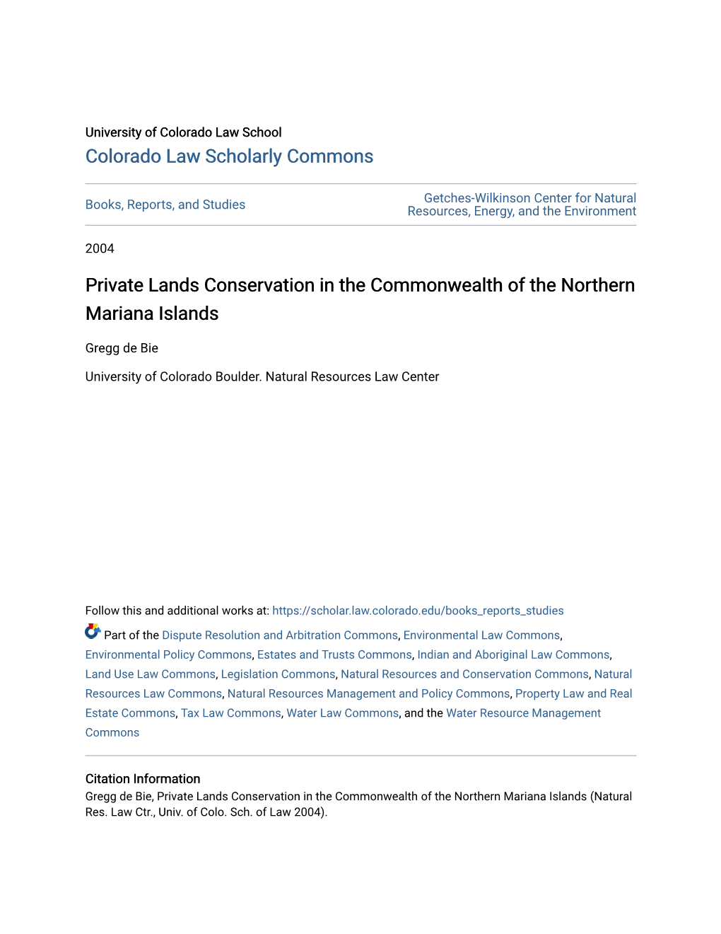 Private Lands Conservation in the Commonwealth of the Northern Mariana Islands