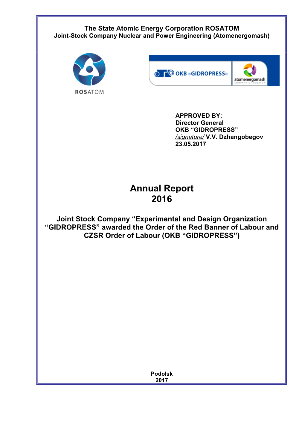 Annual Report 2016