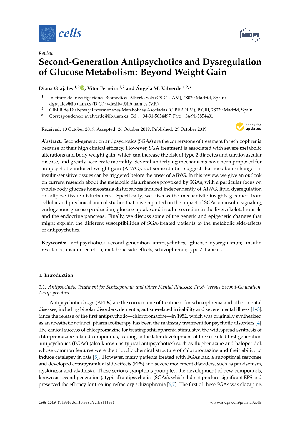 Second-Generation Antipsychotics and Dysregulation of Glucose Metabolism: Beyond Weight Gain