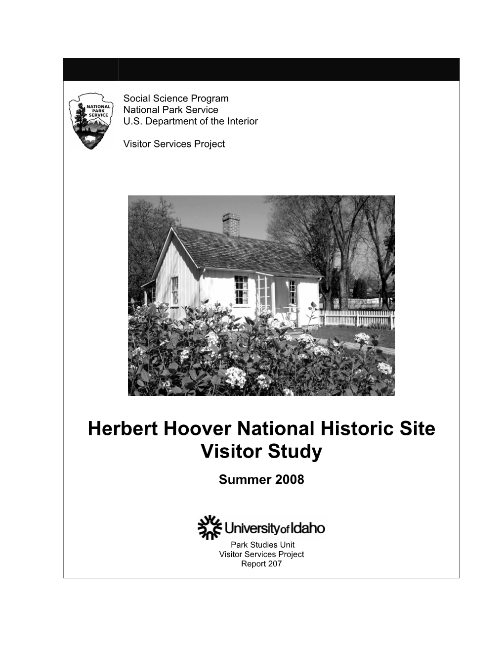 Herbert Hoover National Historic Site Visitor Study