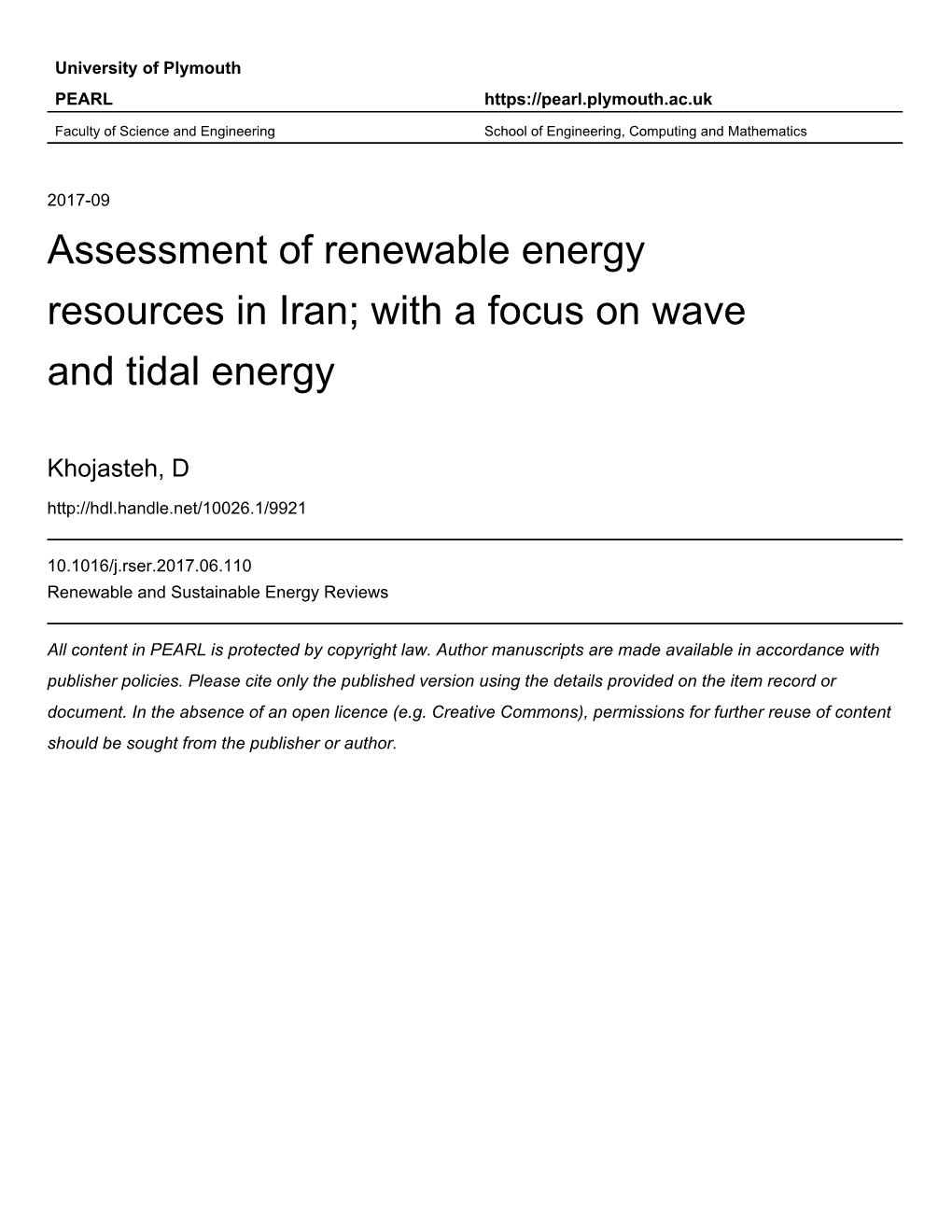 17 RSER Iran Wind PEARL.Pdf (3.254Mb)