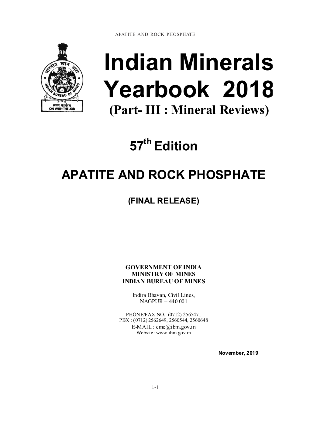 Apatite and Rock Phosphate