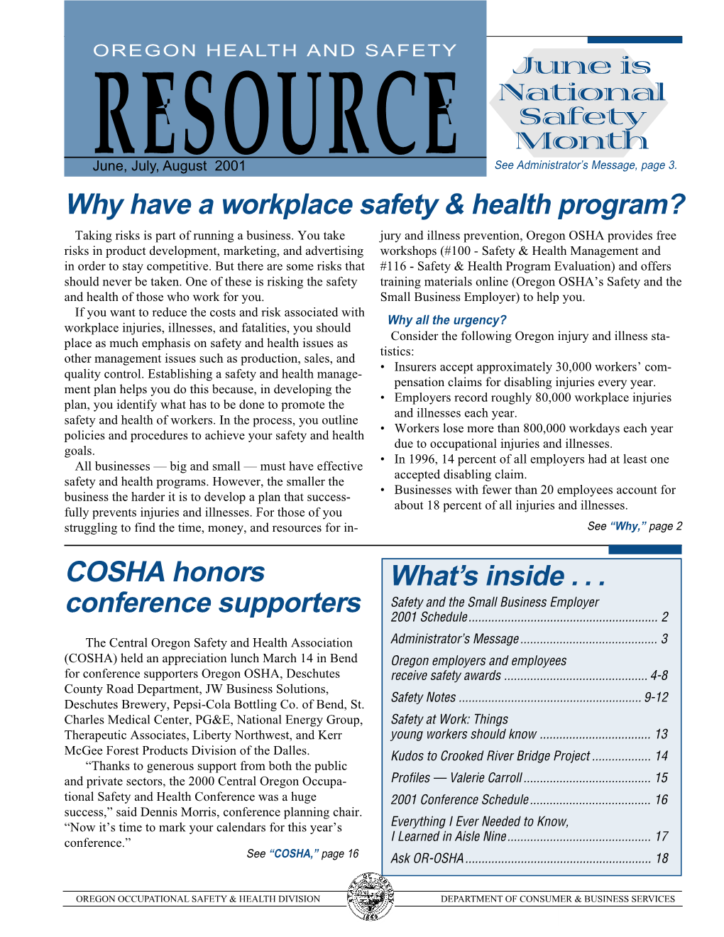 Resource News Letter