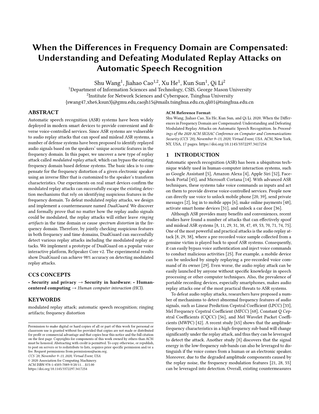 When the Differences in Frequency Domain Are Compensated: Understanding and Defeating Modulated Replay Attacks on Automatic Speech Recognition