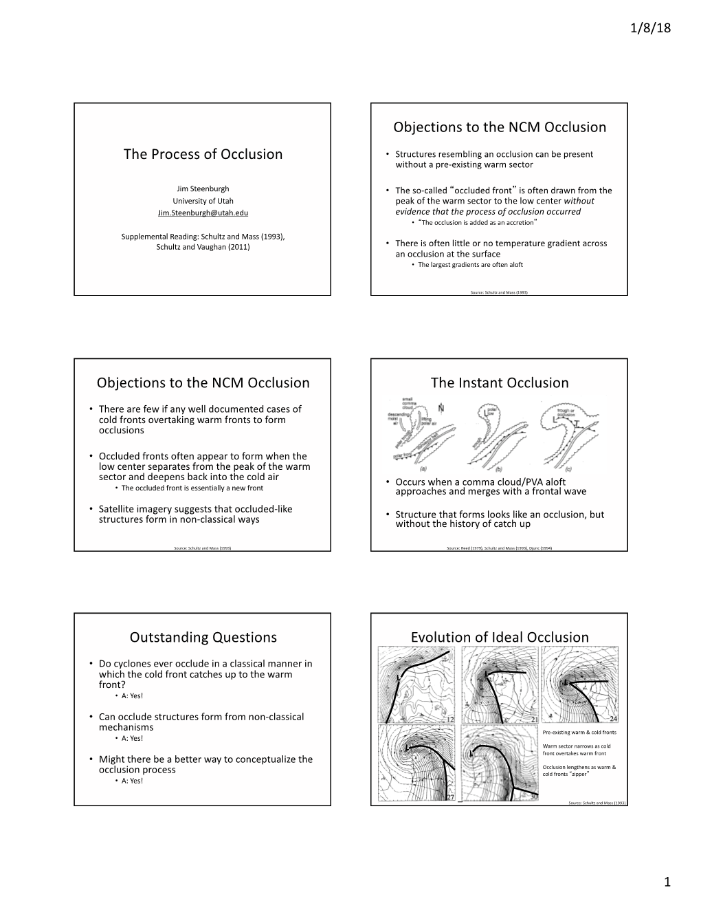 The Process of Occlusion Objections to the NCM Occlusion Objections To