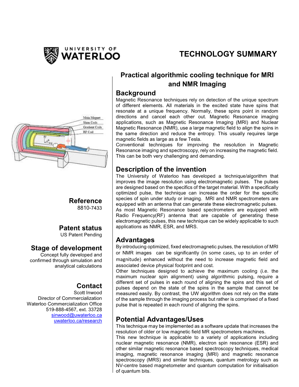 Algorithmic Cooling for MRS And