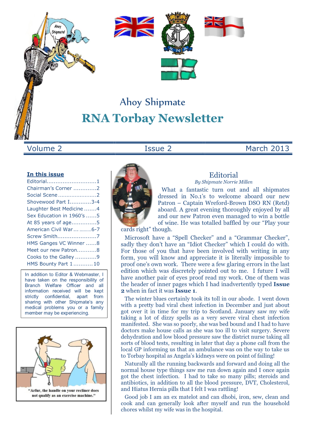 Ahoy Shipmate RNA Torbay Newsletter