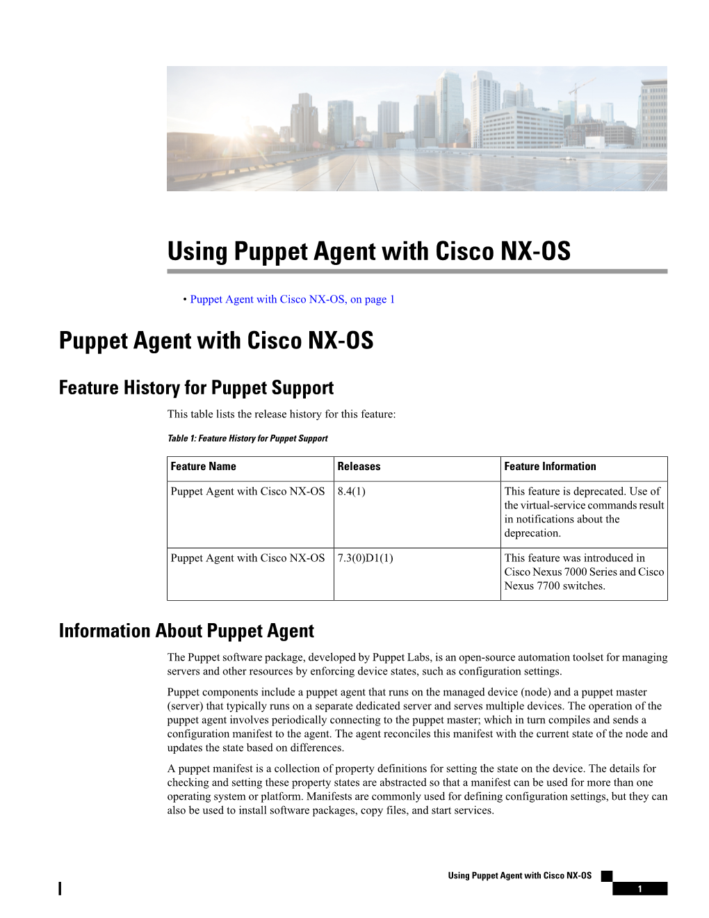 Using Puppet Agent with Cisco NX-OS