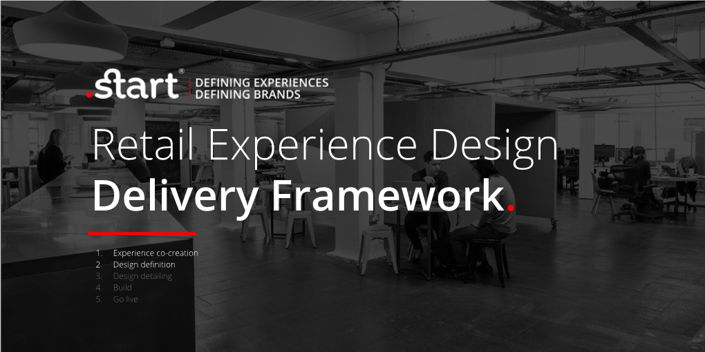 1. Experience Co-Creation 2. Design Definition 3. Design Detailing 4