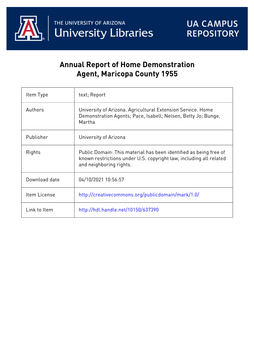 M!S. Isabell Pace, Home Dfmonstratiqn Agent