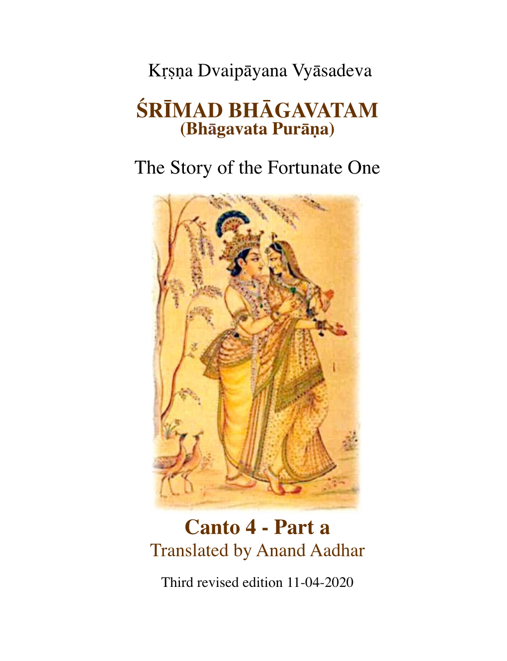 ŚRĪMAD BHĀGAVATAM Canto 4