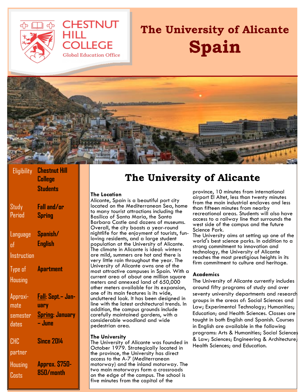 The University of Alicante Spain