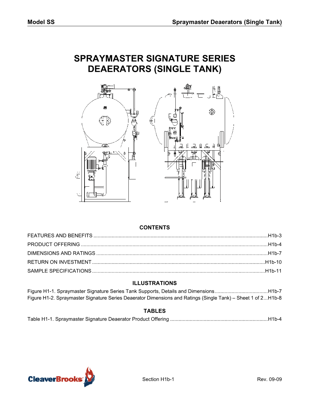 Spraymaster Signature Series Deaerators (Single Tank)