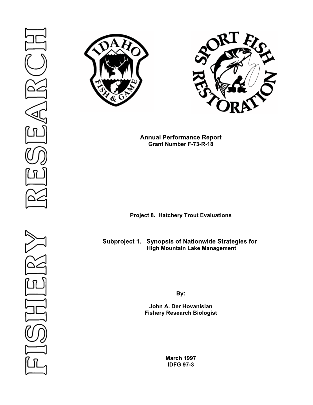 Hatchery Trout Evaluations