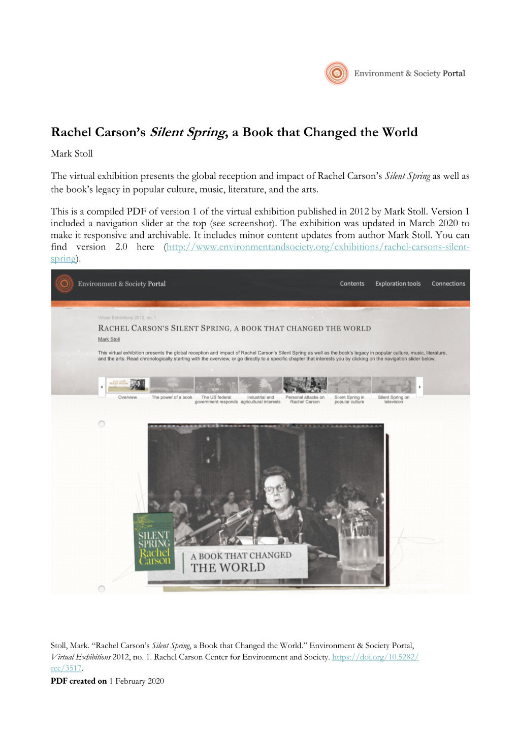 Rachel Carson's Silent Spring, a Book That