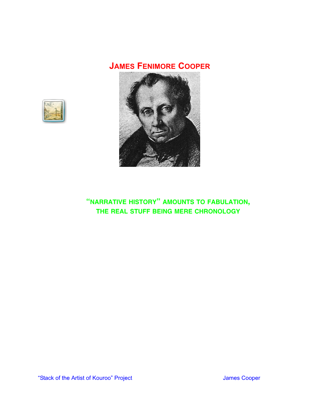 James Fenimore Cooper