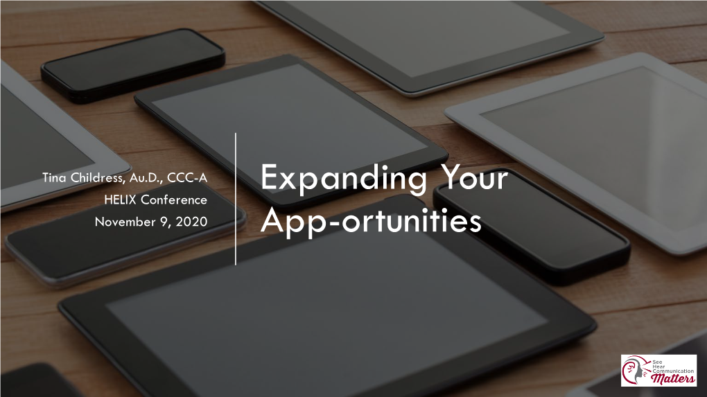 Expanding Your App-Ortunities