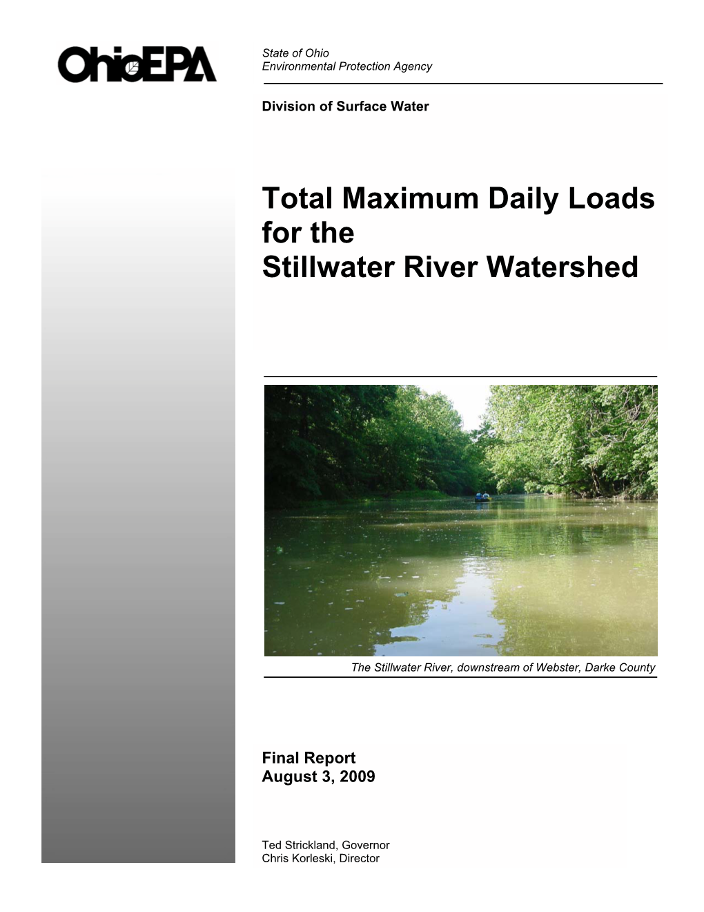 Total Maximum Daily Loads for the Stillwater River Watershed